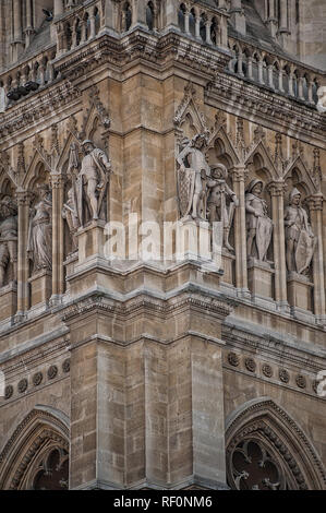 Wien, Österreich - 07 März, 2018: Viena Rathaus Teil des Gebäudes Stockfoto