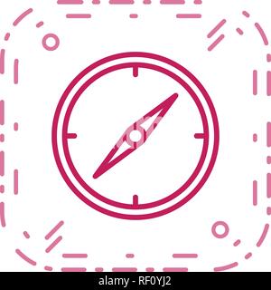 Kompass Vektor Icon Zeichen Symbol Vektor Illustration für den privaten und gewerblichen Gebrauch... Reinigen Sie trendige Symbol... Stock Vektor