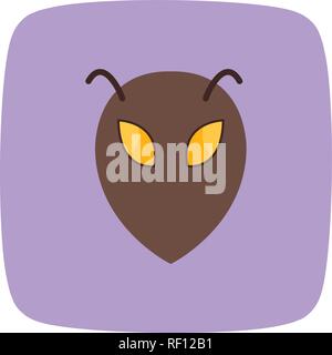 Alien Vector Symbol Zeichen Symbol Vektor Illustration für den privaten und gewerblichen Gebrauch... Reinigen Sie trendige Symbol... Stock Vektor