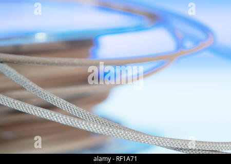 Spulen von metallischen Kunststoff Filamente für 3D-Drucker Stockfoto
