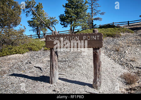 Inspiration Point anmelden Bryce Canyon National Park, Utah, USA Stockfoto