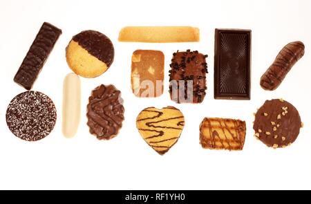 Süßigkeiten, assorted Cookies, Kekse Stockfoto