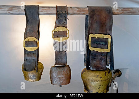 Häuser in Guarda, Graubünden, Engadin, Schweiz Stockfoto