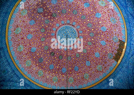 Gewölbte Decke, Topkapi Palace Museum, Istanbul, Türkei Stockfoto