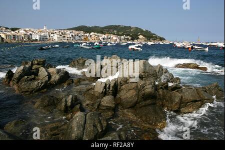 Calella de Palafrugell, Küstenstadt an der Costa Blanca, Valencia, Spanien Stockfoto