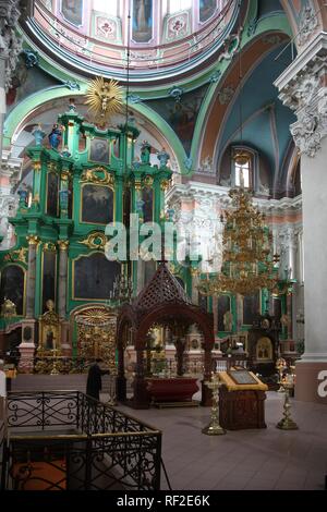 Orthodoxe Kirche des Heiligen Geistes, Interieur, Sitz des Erzbischofs, Vilnius, Litauen, Baltische Staaten, nordöstlichen Europa Stockfoto