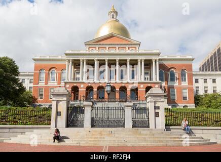 Massachusetts State House, Boston, Massachusetts, Vereinigte Staaten Stockfoto
