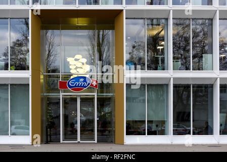 Emmi Hauptsitz, der grösste Schweizer Milch Verarbeitungsbetrieb, Luzern, Schweiz Stockfoto