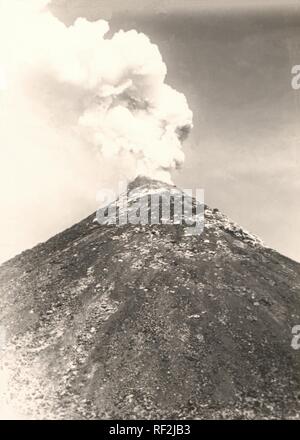 Historische fotografieren kann. 1895 von Mt. Ätna, Sizilien, Italien Stockfoto