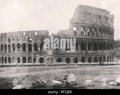 Historisches Foto: Petersplatz, Rom, Italien, Ca. 1898 Stockfoto