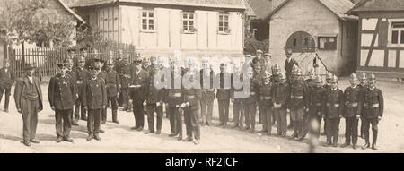 Historisches Foto: Feuerwehr, Ca. 1897 Stockfoto