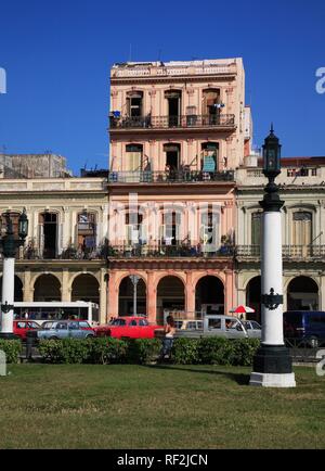 Parque Central, Paseo de Marti Boulevard, El Capitolio Square, Havanna, Kuba, Karibik Stockfoto