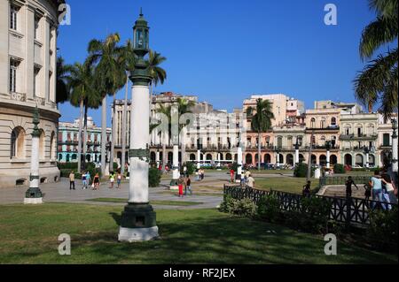 Parque Central, Paseo de Marti Boulevard, El Capitolio Square, Havanna, Kuba, Karibik Stockfoto