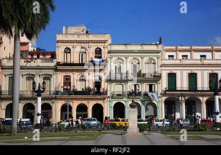 Parque Central, Paseo de Marti Boulevard, El Capitolio Square, Havanna, Kuba, Karibik Stockfoto