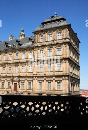 Neue Residenz Neue Residenz, früher Sitz der Bamberger Fürstbischöfe, heute den Sandstein Komplex beherbergt der Staat Stockfoto