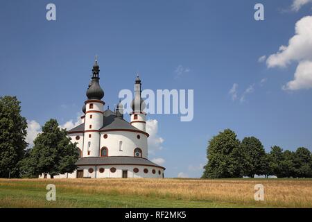 Dreifaltigkeitskirche Kappl, Kirche der Heiligen Dreifaltigkeit, der pilgernden Kirche in der Nähe von Waldsassen in der Oberpfalz, Bayern Stockfoto