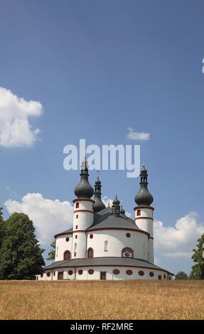 Dreifaltigkeitskirche Kappl, Kirche der Heiligen Dreifaltigkeit, der pilgernden Kirche in der Nähe von Waldsassen in der Oberpfalz, Bayern Stockfoto