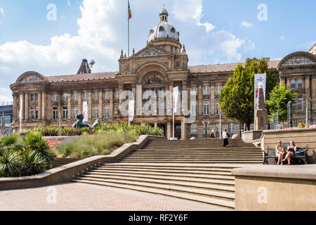 Victoria Square Birmingham und Rat Haus, Birmingham, England, Großbritannien Stockfoto