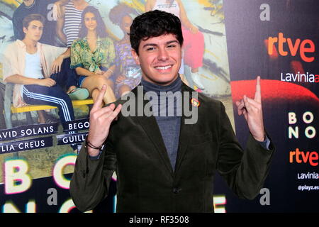 Barcelona, Spanien. 23. Januar, 2019. Alfred Garcia und Micky in Boca Norte Premiere bei Verdi Kinos in Barcelona Quelle: Joma/Alamy leben Nachrichten Stockfoto