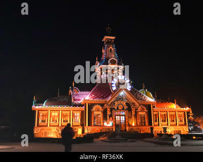 Harbi, Harbi, China. 24 Jan, 2019. Harbin, China - Nacht Landschaft Wolga Manor in Harbin, Provinz Heilongjiang. Credit: SIPA Asien/ZUMA Draht/Alamy leben Nachrichten Stockfoto