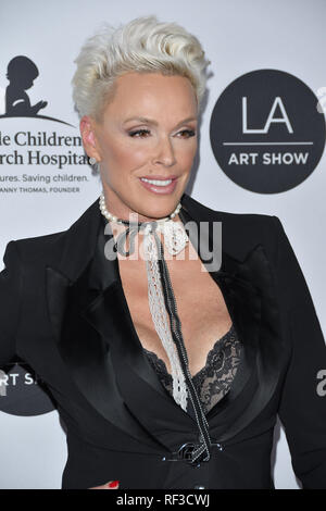 Los Angeles, USA. 23. Jan 2019. Brigitte Nielsen im LA Art Show 2019 Opening Night Gala im Los Angeles Convention Center in Los Angeles, CA am Mittwoch, 23. Januar 2019. Foto von PRPP/PictureLux Credit: PictureLux/Hollywood Archiv/Alamy leben Nachrichten Stockfoto