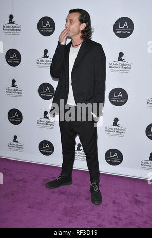 Los Angeles, USA. 23. Jan 2019. Gavin Rossdale im LA Art Show 2019 Opening Night Gala im Los Angeles Convention Center in Los Angeles, CA am Mittwoch, 23. Januar 2019. Foto von PRPP/PictureLux Credit: PictureLux/Hollywood Archiv/Alamy leben Nachrichten Stockfoto