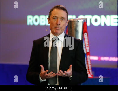 Das Stadion Old Trafford, Manchester, UK. 24. Januar 2019. Betfred Super League 2019 Offizielle Saison starten - Robert Elstone CEO der Super League. Credit: Touchlinepics/Alamy leben Nachrichten Stockfoto