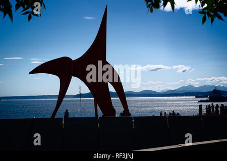 Skulptur am Olymic sculture Park, Seattle Stockfoto