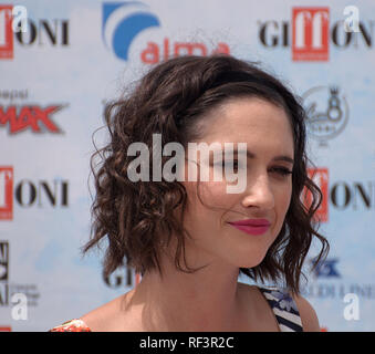 Italien. 25. Juli, 2018. Comello Lodovica in Giffoni Film Festival 2018. Credit: Giovanni Lemba/Pacific Press/Alamy leben Nachrichten Stockfoto