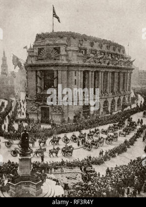 Herrschaft (Anzac) Truppen paradieren Vergangenheit Australien House in London am 3. Mai 1919 Stockfoto