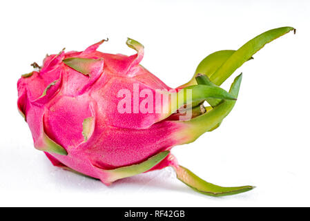 Dragon Obst (pitaya, pitahaya) auf weißem Hintergrund Stockfoto