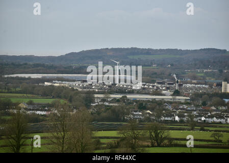 Ford Motorenwerk, Waterton Bridgend Industrial Estate, in Bridgend, Südwales. Eine Fertigung von Ford Europa. 25/01/2019 Stockfoto