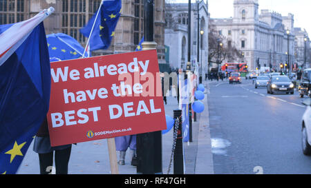 Brexit Protestmarsch und Kundgebung in London - London/England - Dezember 15, 2018 Stockfoto