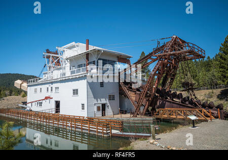 Sumpter Valley Bagger National Heritage Area in der Stadt Sumpter, östlichen Oregon. Stockfoto