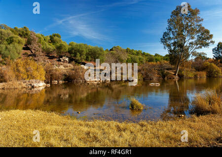 Sierra Norte Naturpark-viar River. Sevilla Provinz. Region Andalusien. Spanien. Europa Stockfoto