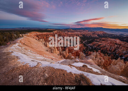 Dawn, Inspiration Point, Bryce Canyon National Park, Utah Stockfoto