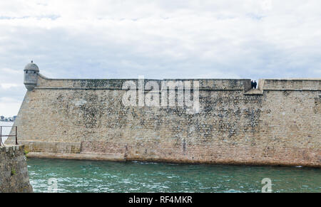 Frankreich, Morbihan, Port Louis Zitadelle von Vauban, bei Lorient Hafeneinfahrt geändert Stockfoto