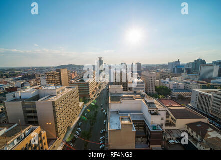 Ein Blick auf die CBD in Harare, Simbabwe. Stockfoto