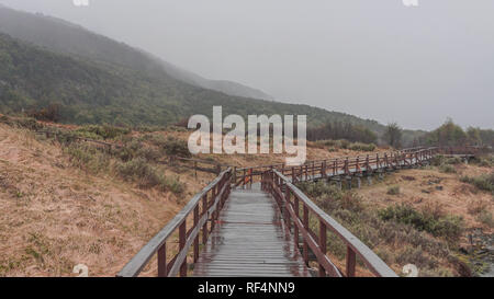 Wunderschöne Aussicht auf den Nationalpark Tierra del Fuego, Ushuaia, Argentinien, Patagonien Stockfoto