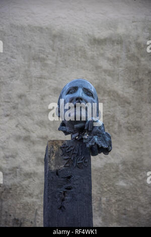 Salzburg Kapuzinerberg, Denkmal Stefan Zweig Stockfoto