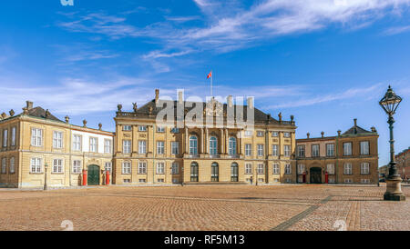 König Christian VIII. Schloss Amalienborg. Kopenhagen. Dänemark Stockfoto