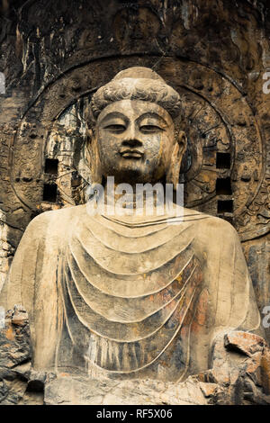 Buddhas Yungang Grotten, China. Stockfoto