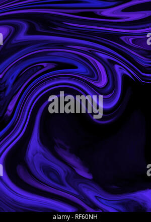 Abstrakt Blau llquid Swirl Muster für das Erstellen von Kunstwerken und druckt. Stockfoto