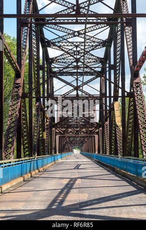 Die alte Kette von Felsen Brücke war einst Teil der historischen Route 66. Stockfoto