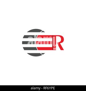 Buchstabe R Grafik logo. Initial r Grafik logo Vorlage. Business Logo Design. Stock Vektor