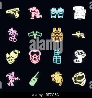 Kunst, Bälle, Fässer, Barricade, blau, Sammlung, Wettbewerb, Design, Ausstattung, Feld, fingerlose, Fahnen, Spiel, Handschuhe, Granaten, Gewehr, Hand, Handheld, Hobby, Icon, Illustration, isoliert, Logo, Maske, Militär, Neon, Outfit, Paintball, Player, Abspielen, Rot, Satz, Zeichen, Sport, Symbol, Team, Reifen, Transceiver, Uniform, Vector, Weste, Web-, Vektor, Vektoren, Stock Vektor