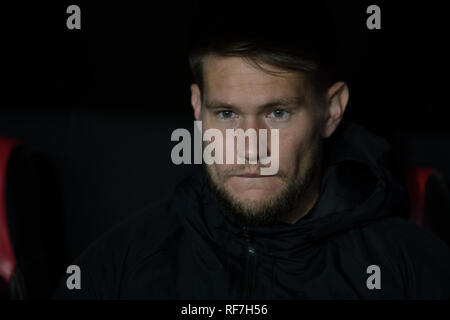 Sevilla, Spanien. 23 Jan, 2019. Vaclik der FC Sevilla während der Copa del Rey Match zwischen FC Sevilla gegen FC Barcelona im Stadion Ramon Sanchez Pizjuan am Januar 23, 2019 in Sevilla, Spanien: Javier Montaño/Pacific Press/Alamy leben Nachrichten Stockfoto