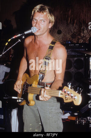 Die Polizei UK Rock Gruppe mit Sting in 1979. Foto: Jeffrey Mayer Stockfoto