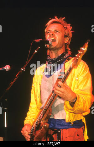 Die Polizei UK Rock Gruppe mit Sting über 1979 Stockfoto