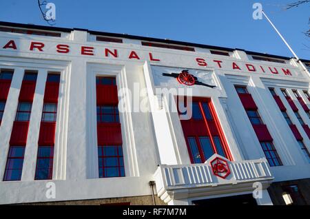 Highbury Stadion Square North London, alten Haus der Arsenal Football Club UK Stockfoto